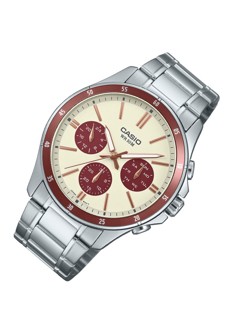 Casio MTP-1374D-5A2 Analog Stainless Steel Watch for Men-Watch Portal Philippines