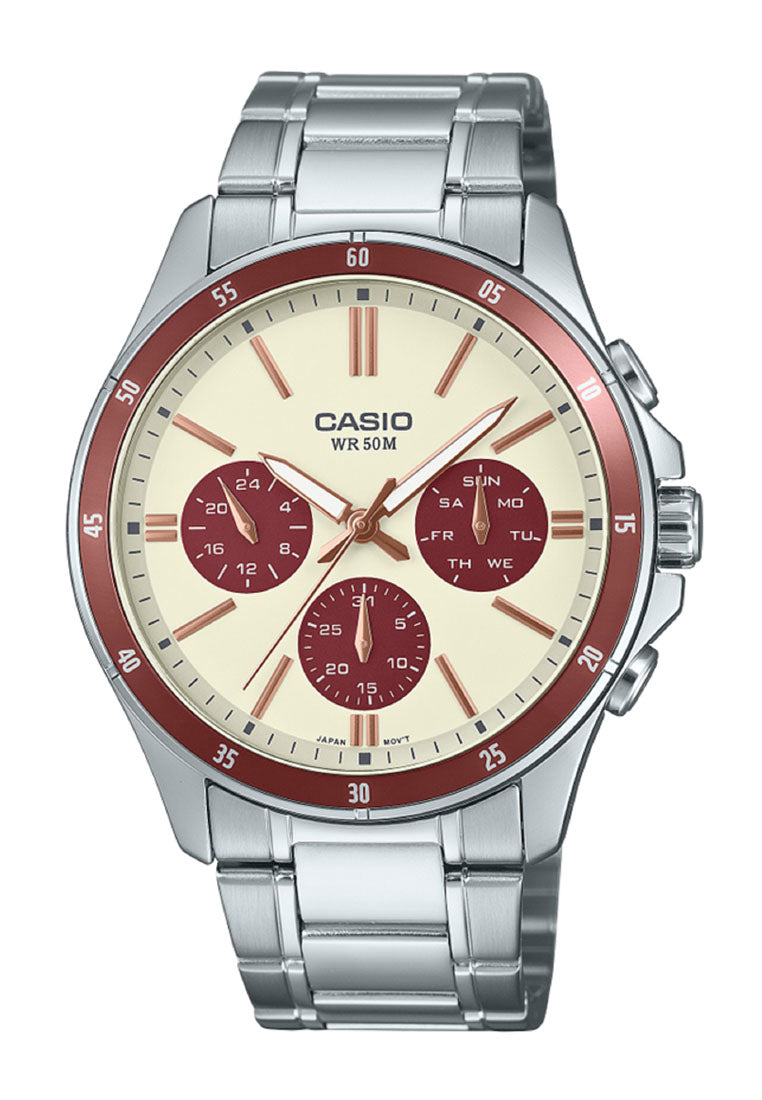 Casio MTP-1374D-5A2 Analog Stainless Steel Watch for Men-Watch Portal Philippines