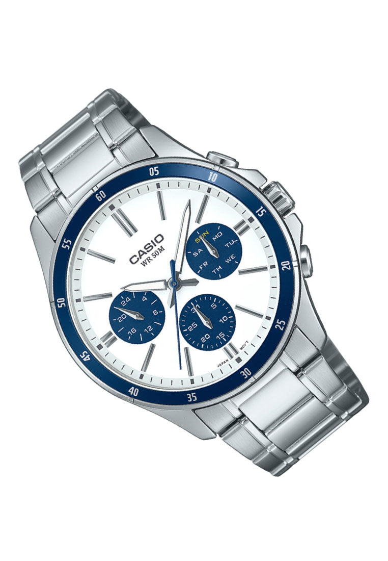 Casio MTP-1374D-7A2 Analog Stainless Steel Watch for Men-Watch Portal Philippines