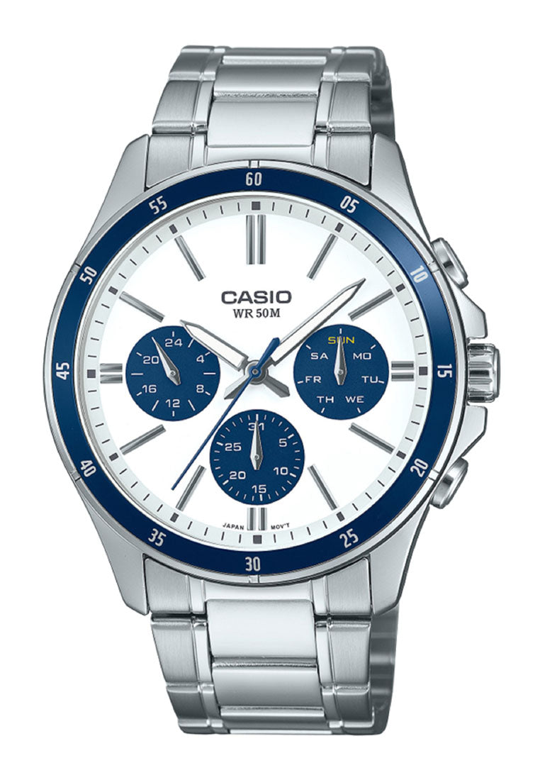 Casio MTP-1374D-7A2 Analog Stainless Steel Watch for Men-Watch Portal Philippines