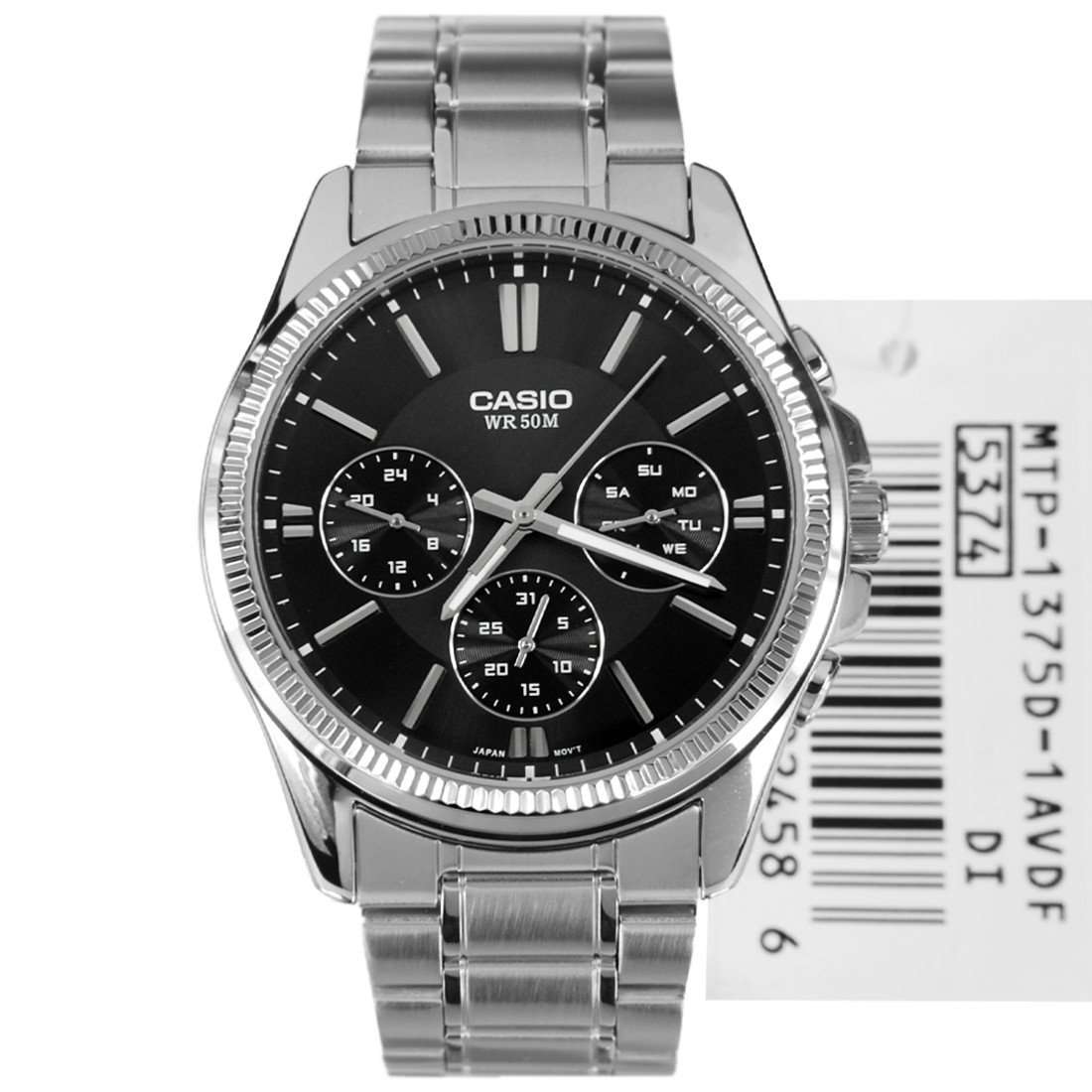 Casio MTP-1375D-1A Silver Stainless Watch for Men-Watch Portal Philippines