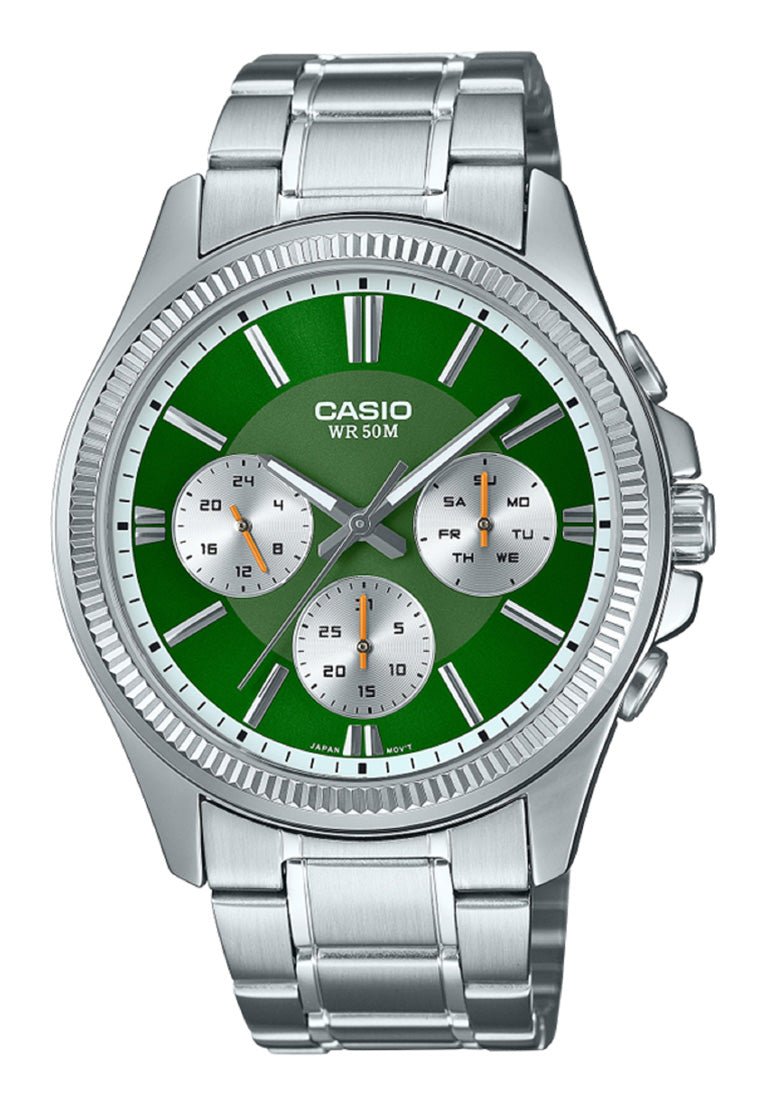 Casio MTP-1375D-3A Analog Stainless Steel Strap Watch for Men-Watch Portal Philippines