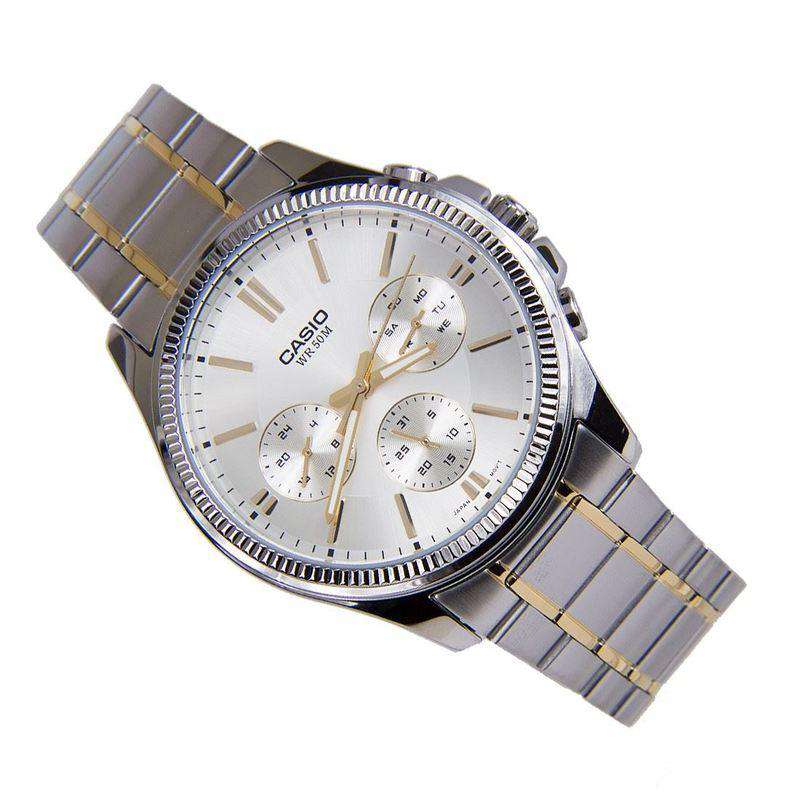 Casio MTP-1375SG-9A Two Tone Stainless Watch for Men-Watch Portal Philippines