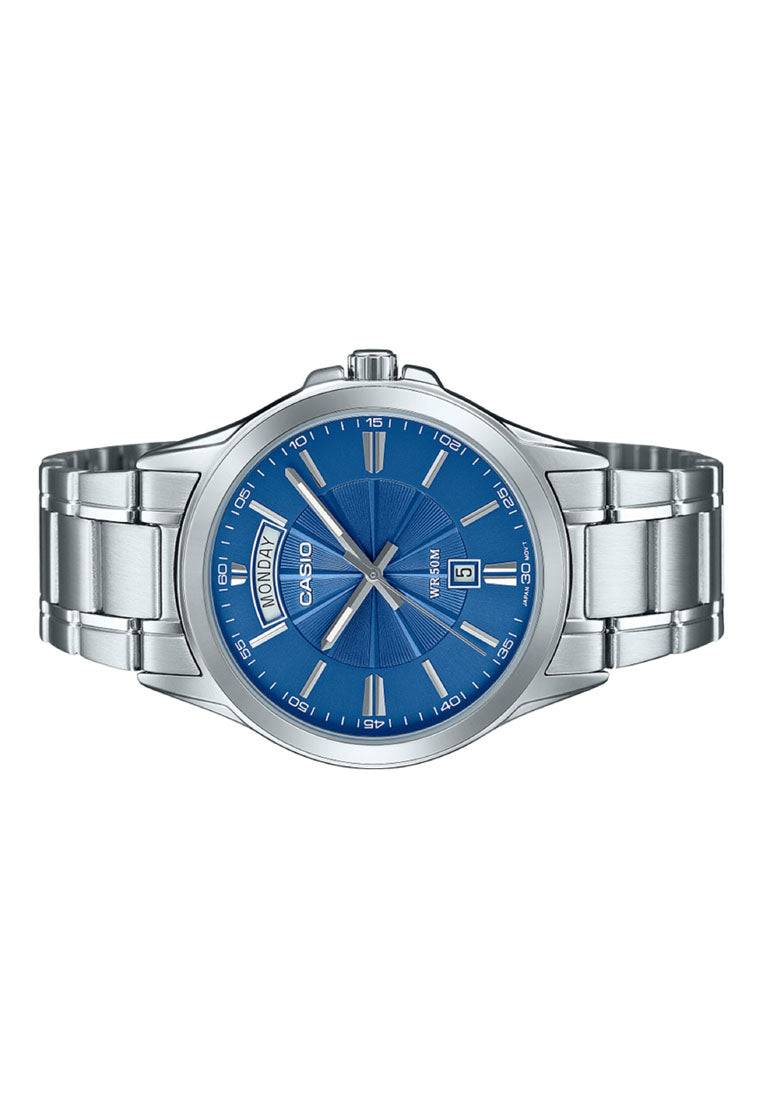 Casio MTP-1381D-2A Analog Stainless Steel Strap Watch for Men-Watch Portal Philippines