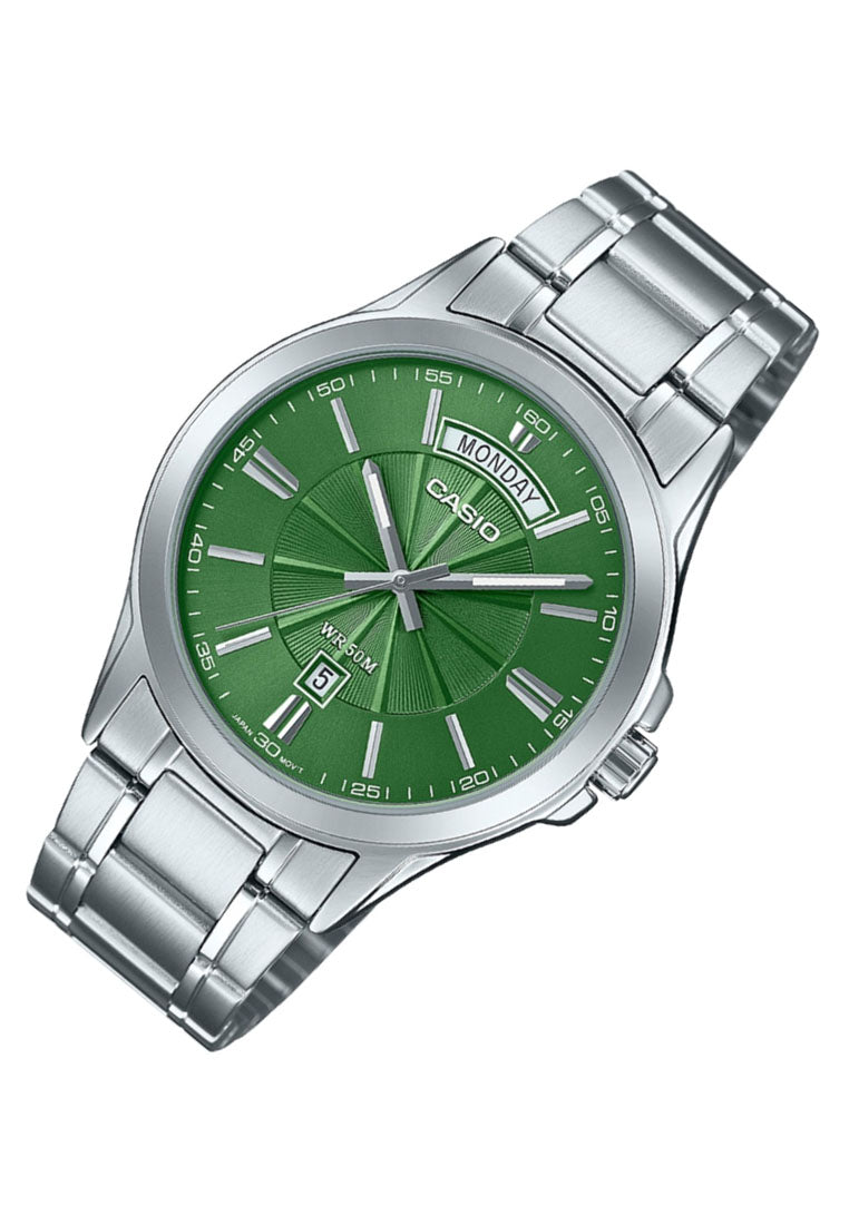 Casio MTP-1381D-3A Analog Stainless Steel Strap Watch for Men-Watch Portal Philippines