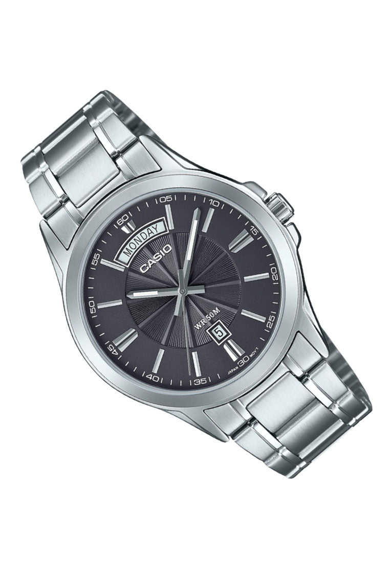 Casio MTP-1381D-8A Analog Stainless Steel Strap Watch for Men-Watch Portal Philippines