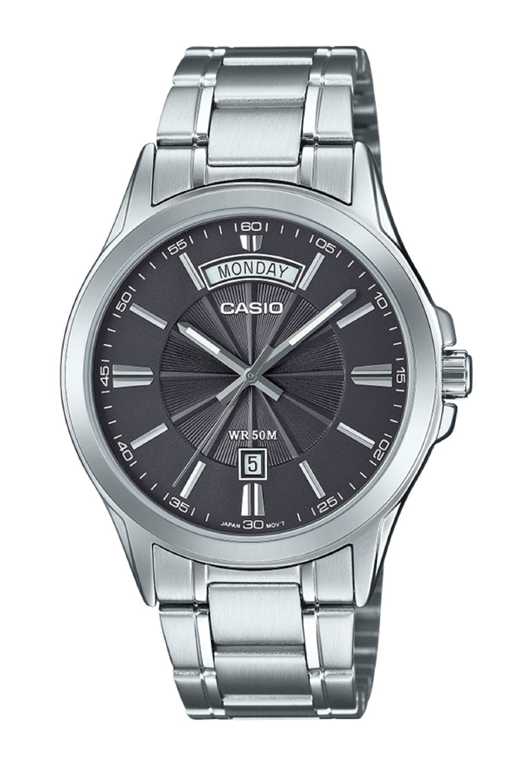 Casio MTP-1381D-8A Analog Stainless Steel Strap Watch for Men-Watch Portal Philippines