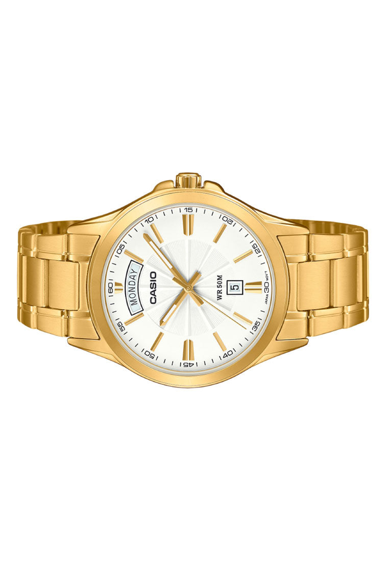 Casio MTP-1381GD-7A Analog Stainless Steel Strap Watch for Men-Watch Portal Philippines