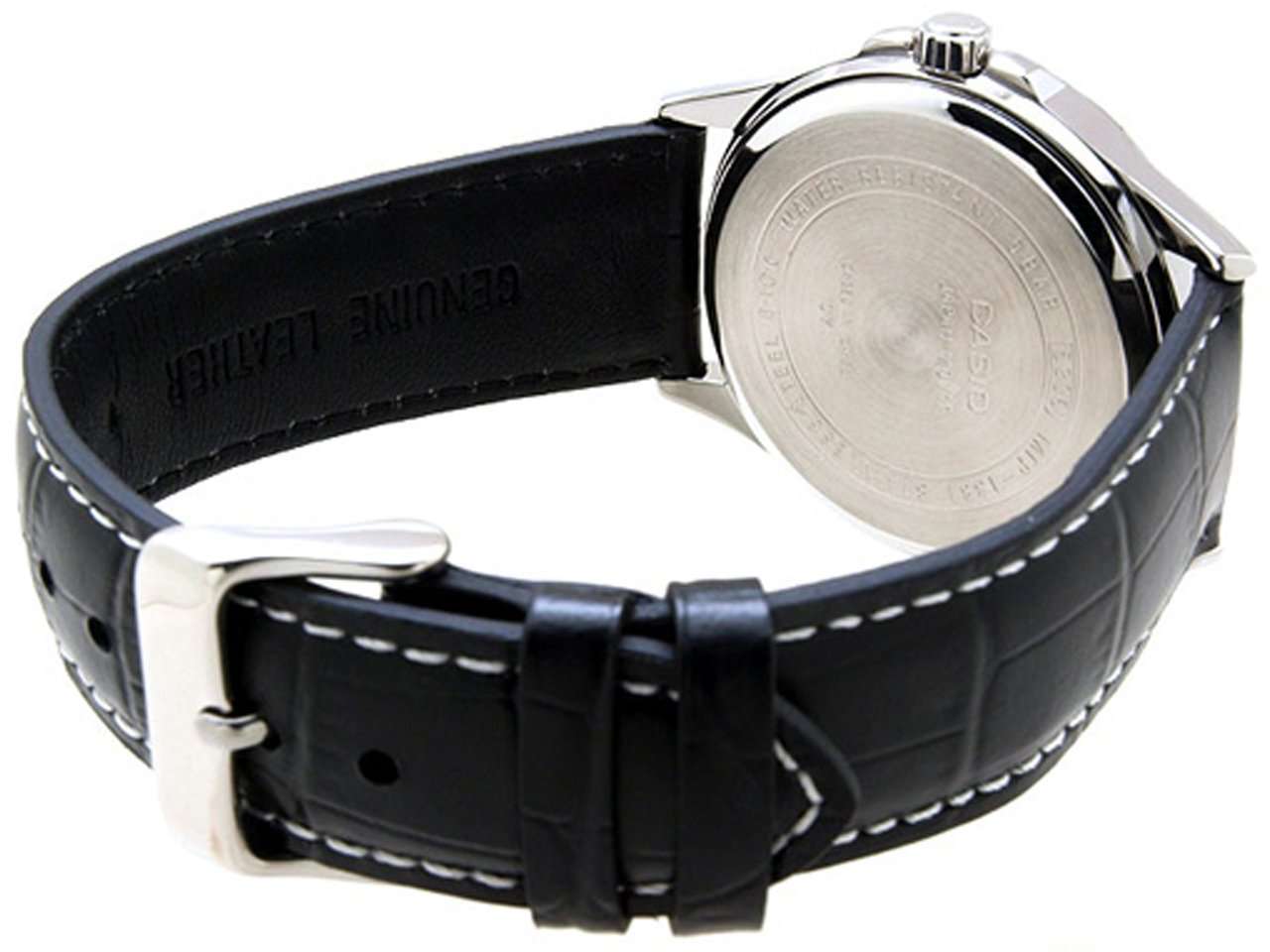 Casio MTP-1381L-1AVDF Black Leather Watch for Men-Watch Portal Philippines