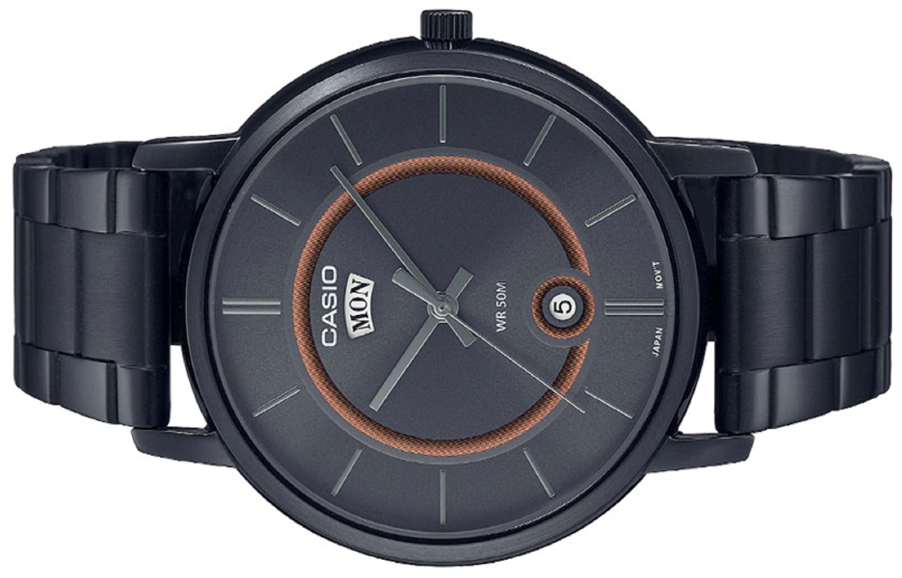 Casio MTP-B120B-8A Analog Stainless Steel Strap Watch For Men-Watch Portal Philippines