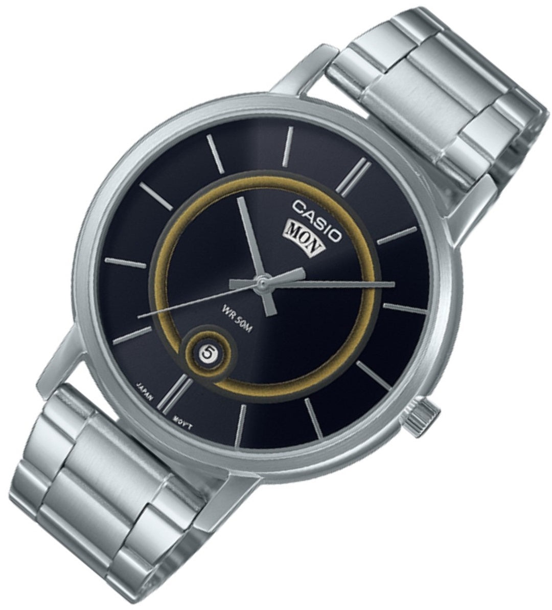 Casio MTP-B120D-1A Analog Stainless Steel Strap Watch For Men-Watch Portal Philippines