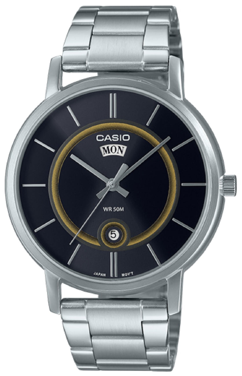 Casio MTP-B120D-1A Analog Stainless Steel Strap Watch For Men-Watch Portal Philippines