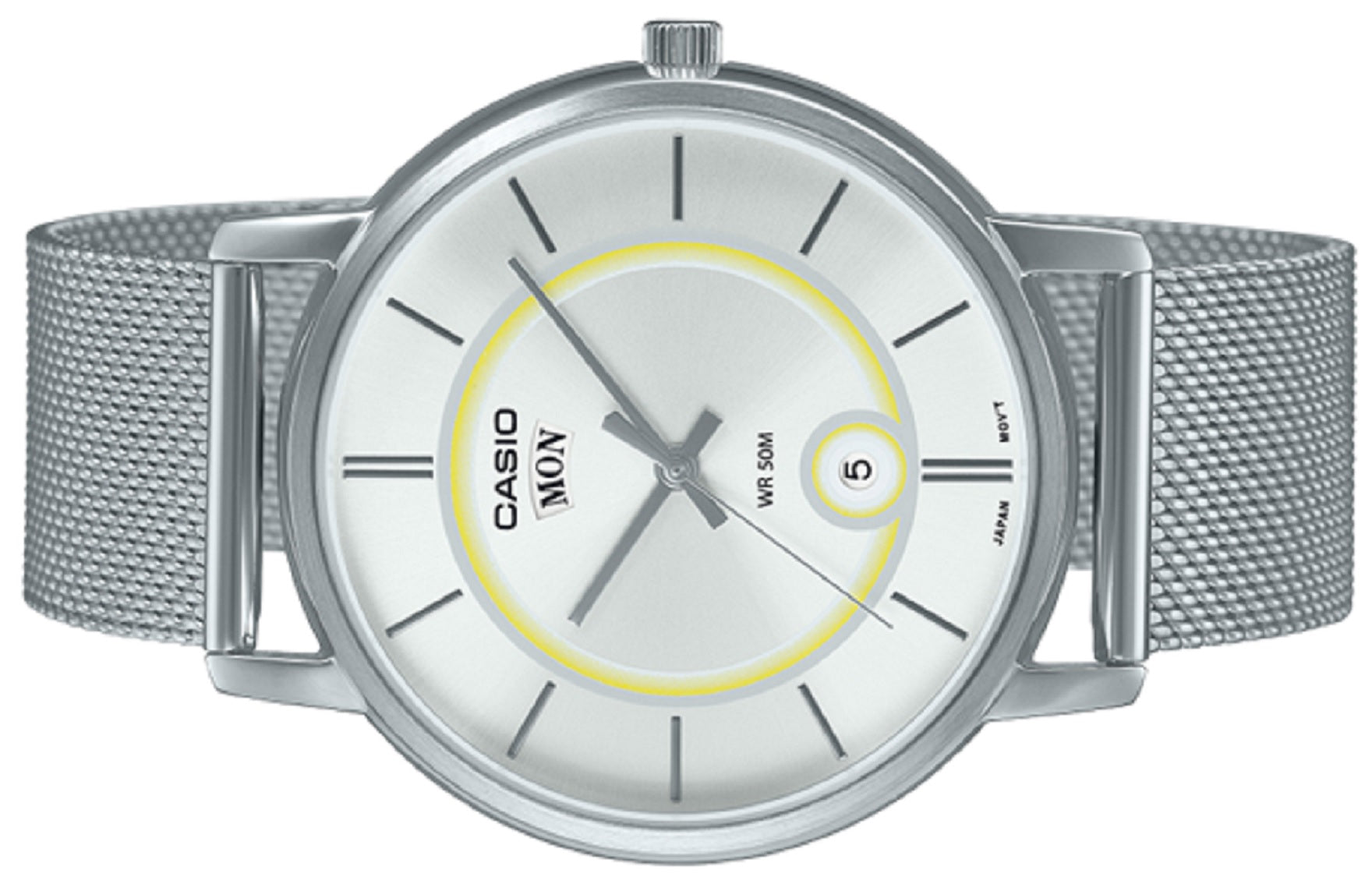 Casio MTP-B120M-7A Analog Stainless Steel Strap Watch For Men-Watch Portal Philippines