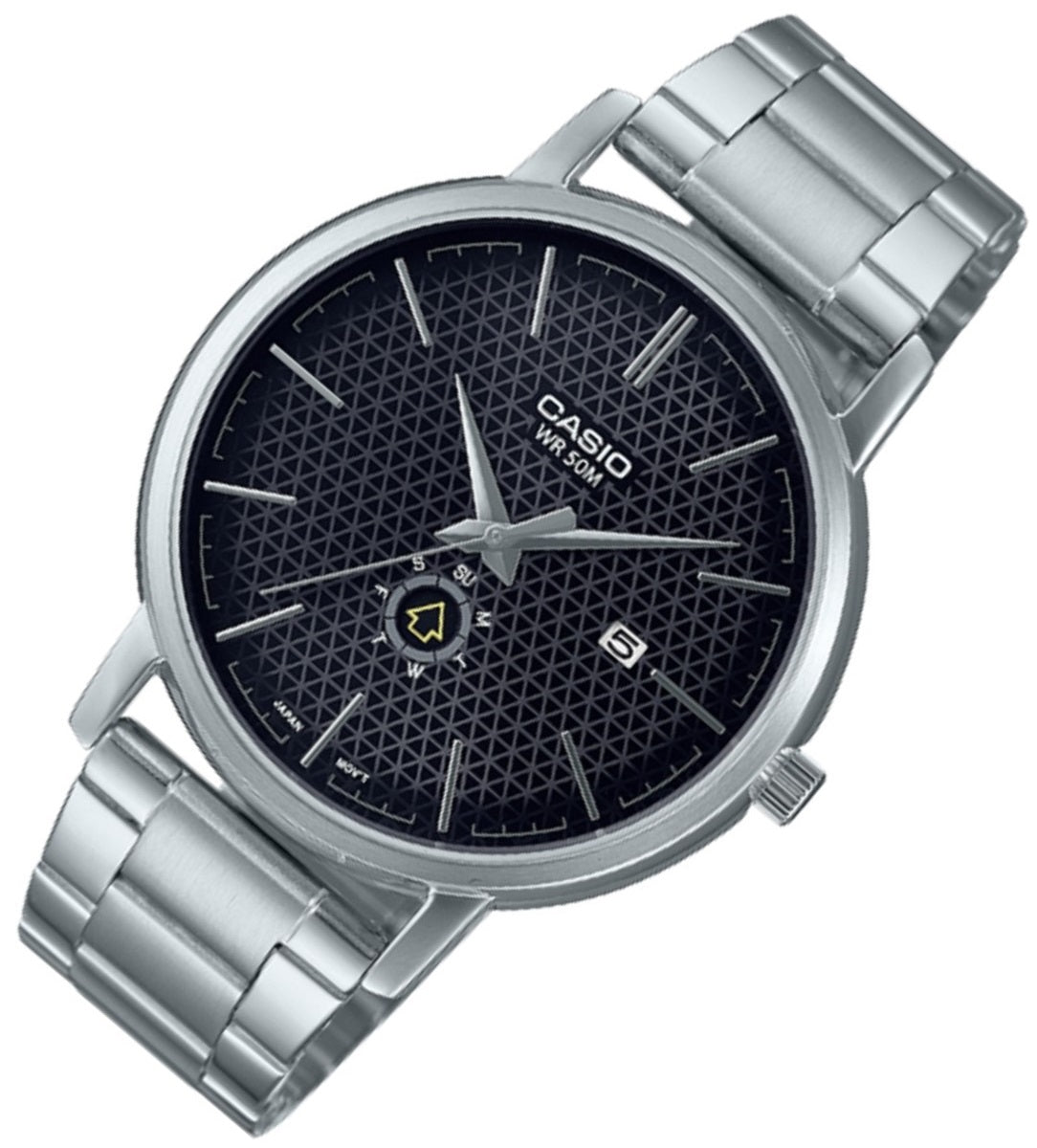 Casio MTP-B125D-1A Analog Stainless Steel Strap Watch For Men-Watch Portal Philippines
