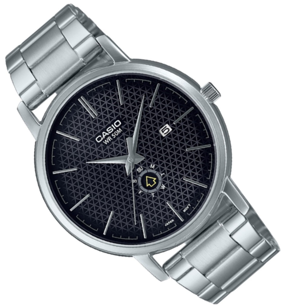 Casio MTP-B125D-1A Analog Stainless Steel Strap Watch For Men-Watch Portal Philippines