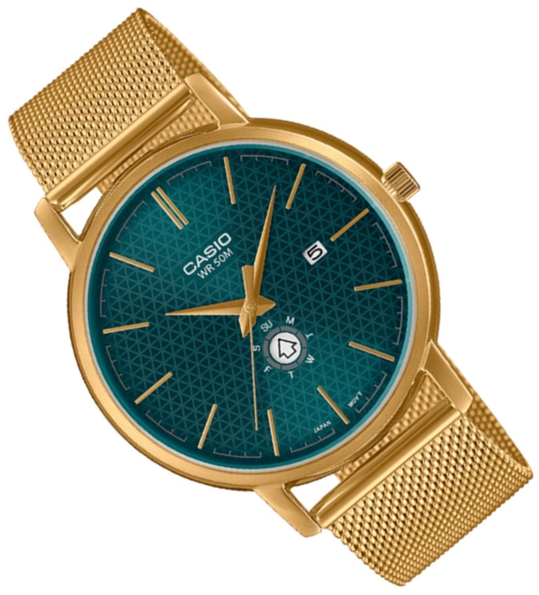 Casio MTP-B125MG-3A Analog Stainless Steel Strap Watch For Men-Watch Portal Philippines
