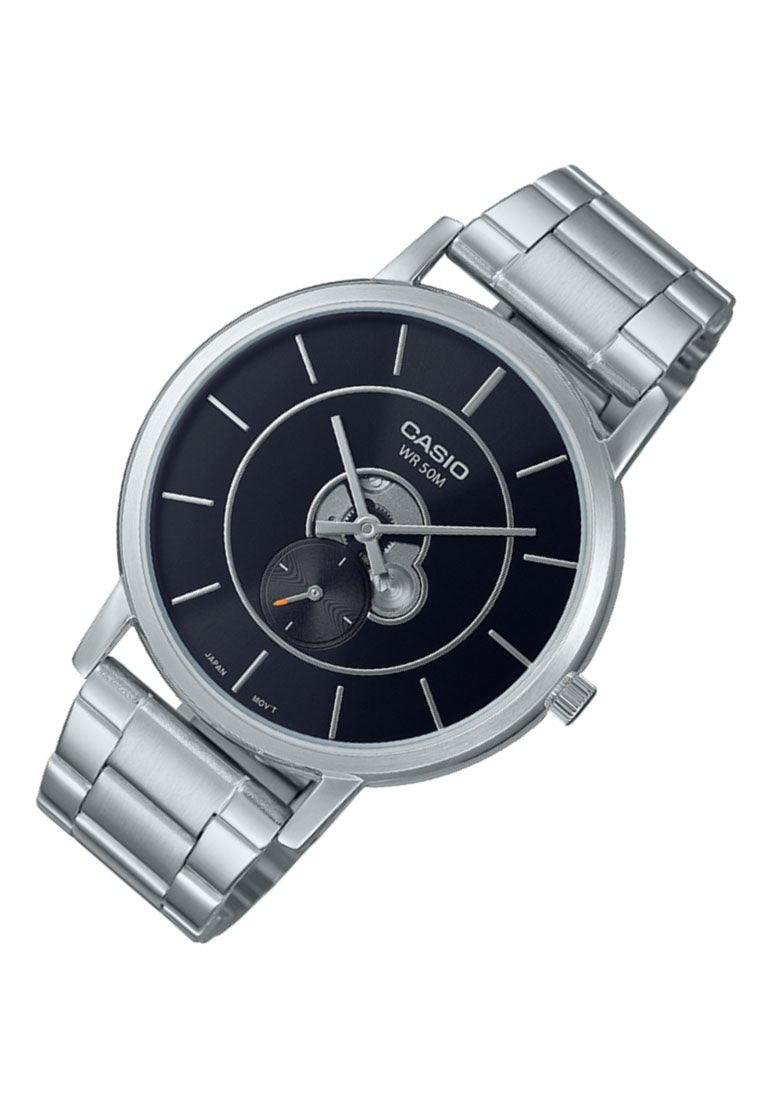 Casio MTP-B130D-1A Analog Stainless Steel Strap Watch For Men-Watch Portal Philippines