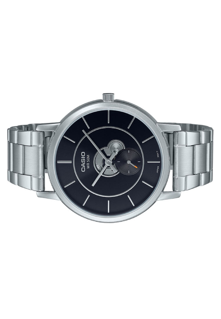 Casio MTP-B130D-1A Analog Stainless Steel Strap Watch For Men-Watch Portal Philippines