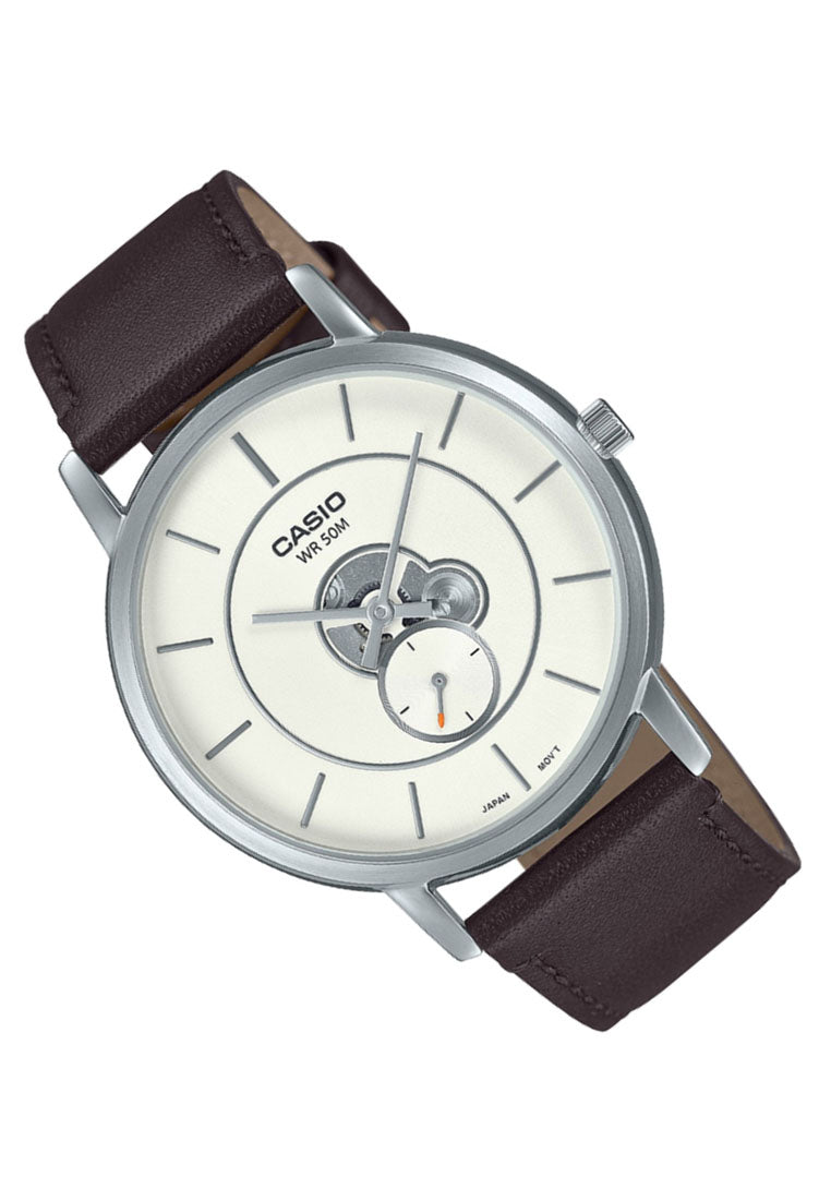 Casio MTP-B130L-7A Analog Leather Strap Watch For Men-Watch Portal Philippines