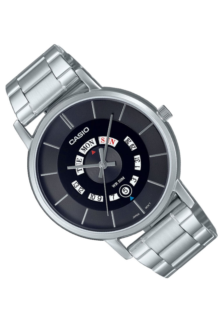 Casio MTP-B135D-1A Analog Stainless Steel Strap Watch For Men-Watch Portal Philippines