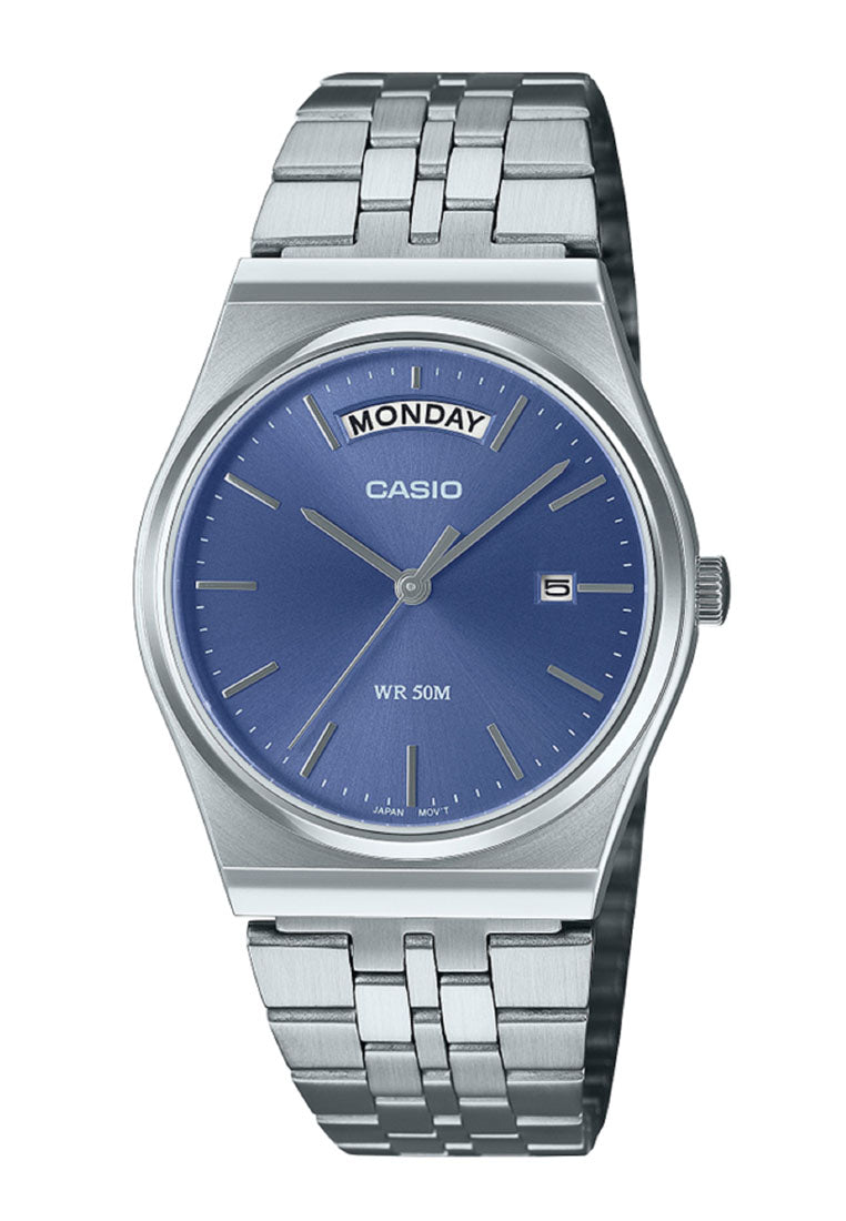 Casio MTP-B146D-2A Analog Stainless Steel Band Watch For Men-Watch Portal Philippines