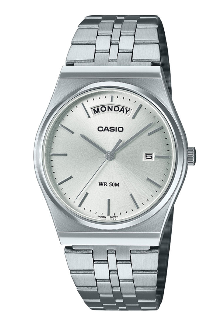 Casio MTP-B146D-7A Analog Stainless Steel Band Watch For Men-Watch Portal Philippines