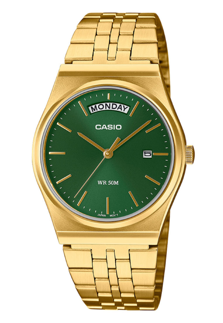 Casio MTP-B146G-3A Analog Stainless Steel Band Watch For Men-Watch Portal Philippines