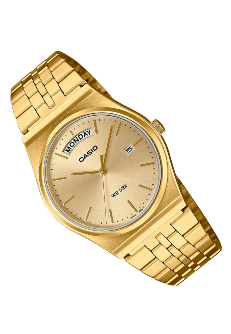 Casio MTP-B146G-9A Analog Stainless Steel Band Watch For Men-Watch Portal Philippines