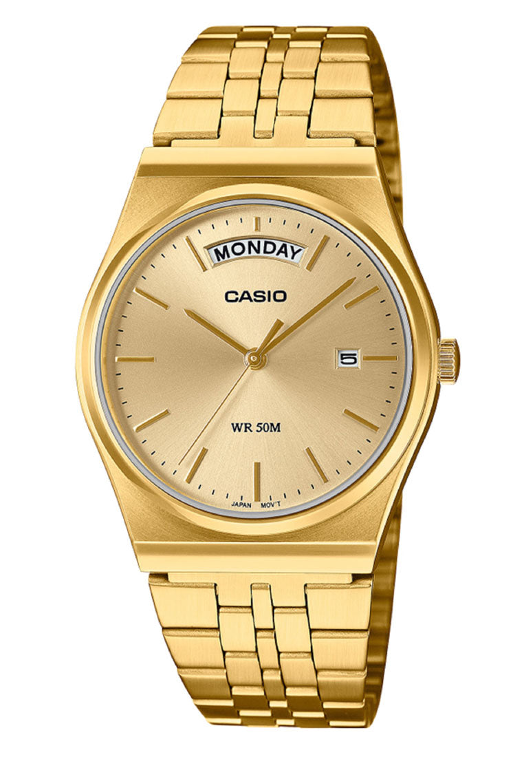 Casio MTP-B146G-9A Analog Stainless Steel Band Watch For Men-Watch Portal Philippines