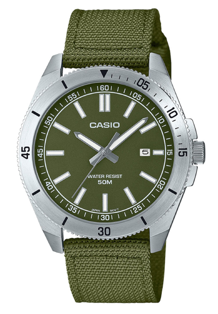 Casio MTP-B155C-3E Analog Nylon Strap Watch for Men-Watch Portal Philippines