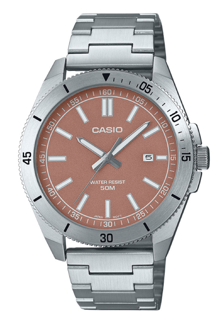 Casio MTP-B155D-5E Analog Stainless Steel Strap Watch for Men-Watch Portal Philippines