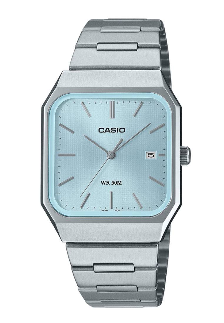 Casio MTP-B185D-2A2 Analog Stainless Steel Strap Watch For Men-Watch Portal Philippines