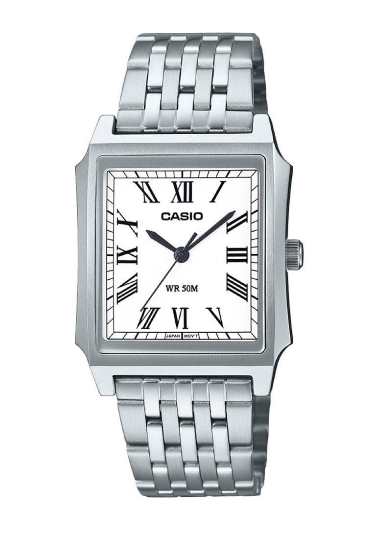 Casio MTP-B190D-7B Analog Stainless Steel Strap Watch For Men-Watch Portal Philippines