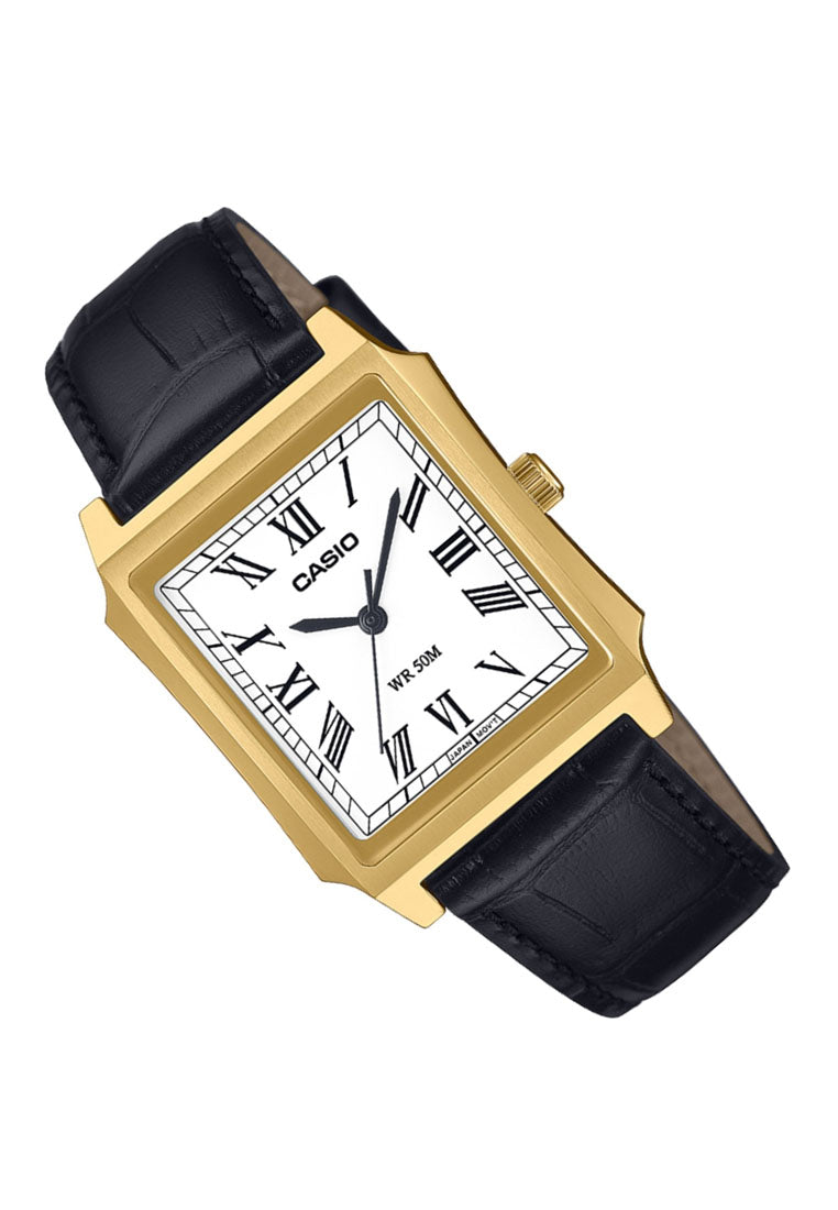 Casio MTP-B190GL-7B Analog Leather Strap Watch For Men-Watch Portal Philippines