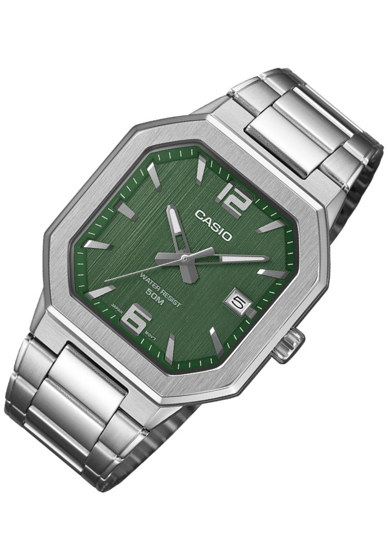 Casio MTP-B195D-3AVDF Stainless Steel Strap Analog Watch for Men-Watch Portal Philippines
