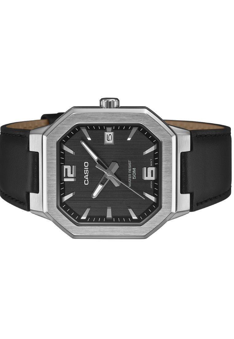 Casio MTP-B195L-1AVDF Leather Strap Analog Watch for Men-Watch Portal Philippines