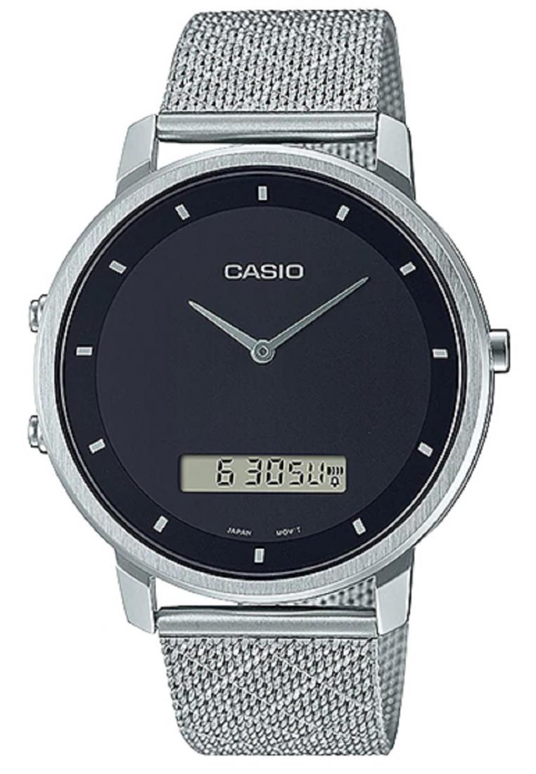 Casio MTP-B200M-1E Digital Analog Stainless Steel Strap Watch For Men-Watch Portal Philippines