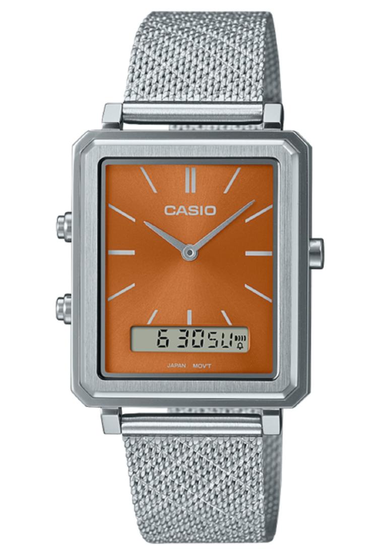 Casio MTP-B205M-5E Digital Analog Stainless Steel Strap Watch For Men-Watch Portal Philippines