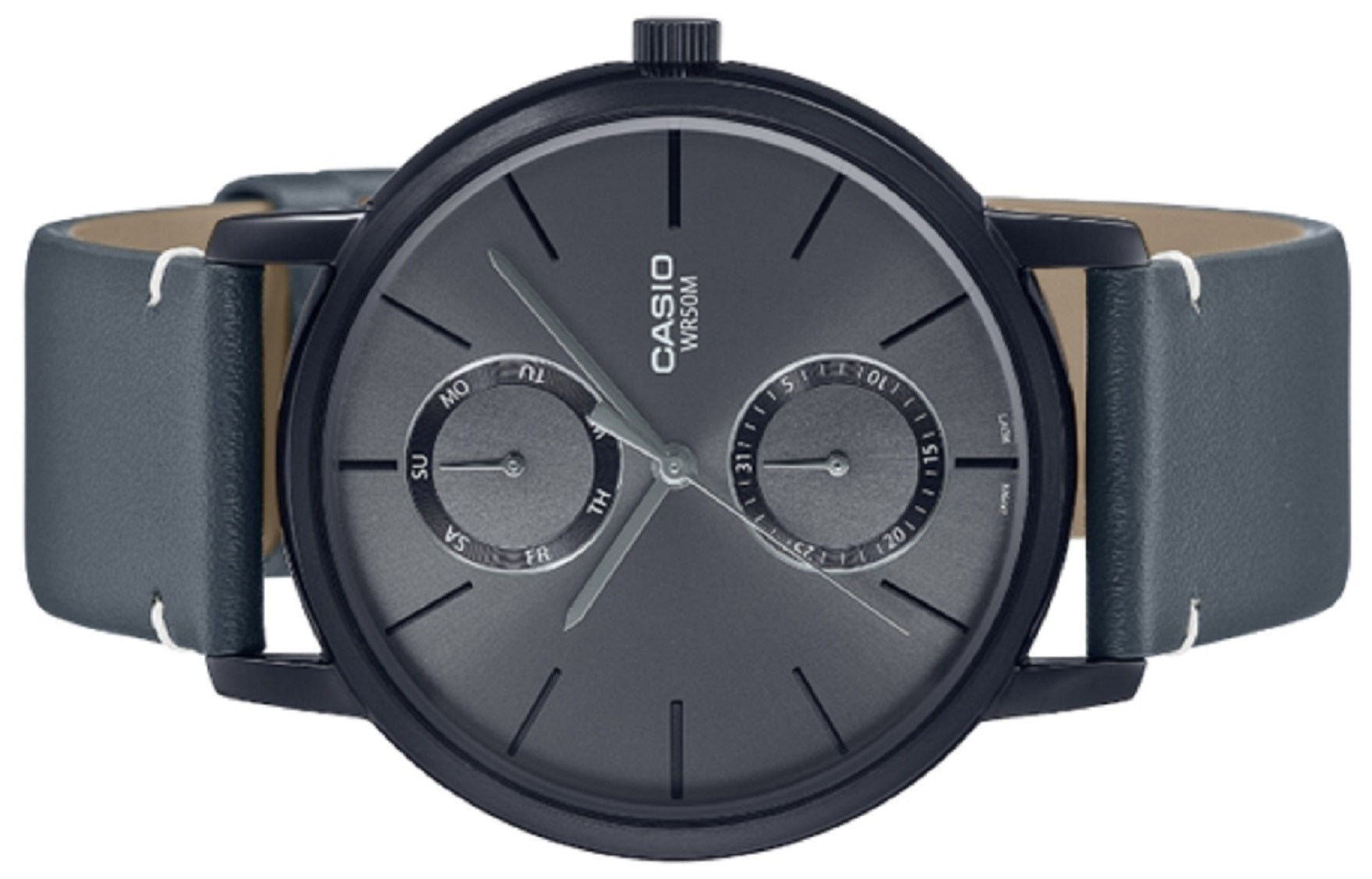 Casio MTP-B310BL-1A Analog Leather Strap Watch For Men-Watch Portal Philippines