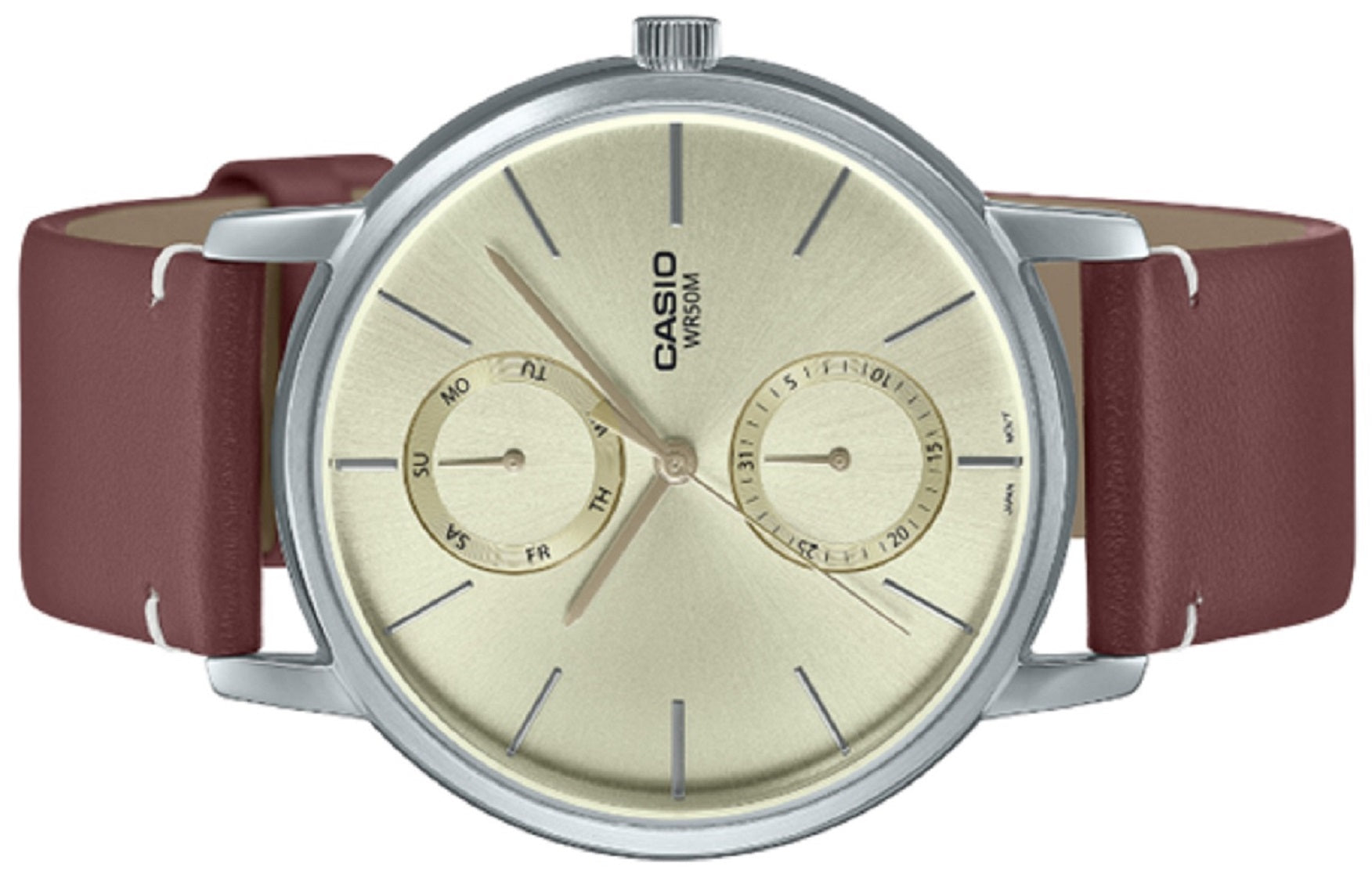 Casio MTP-B310L-9A Analog Leather Strap Watch For Men-Watch Portal Philippines