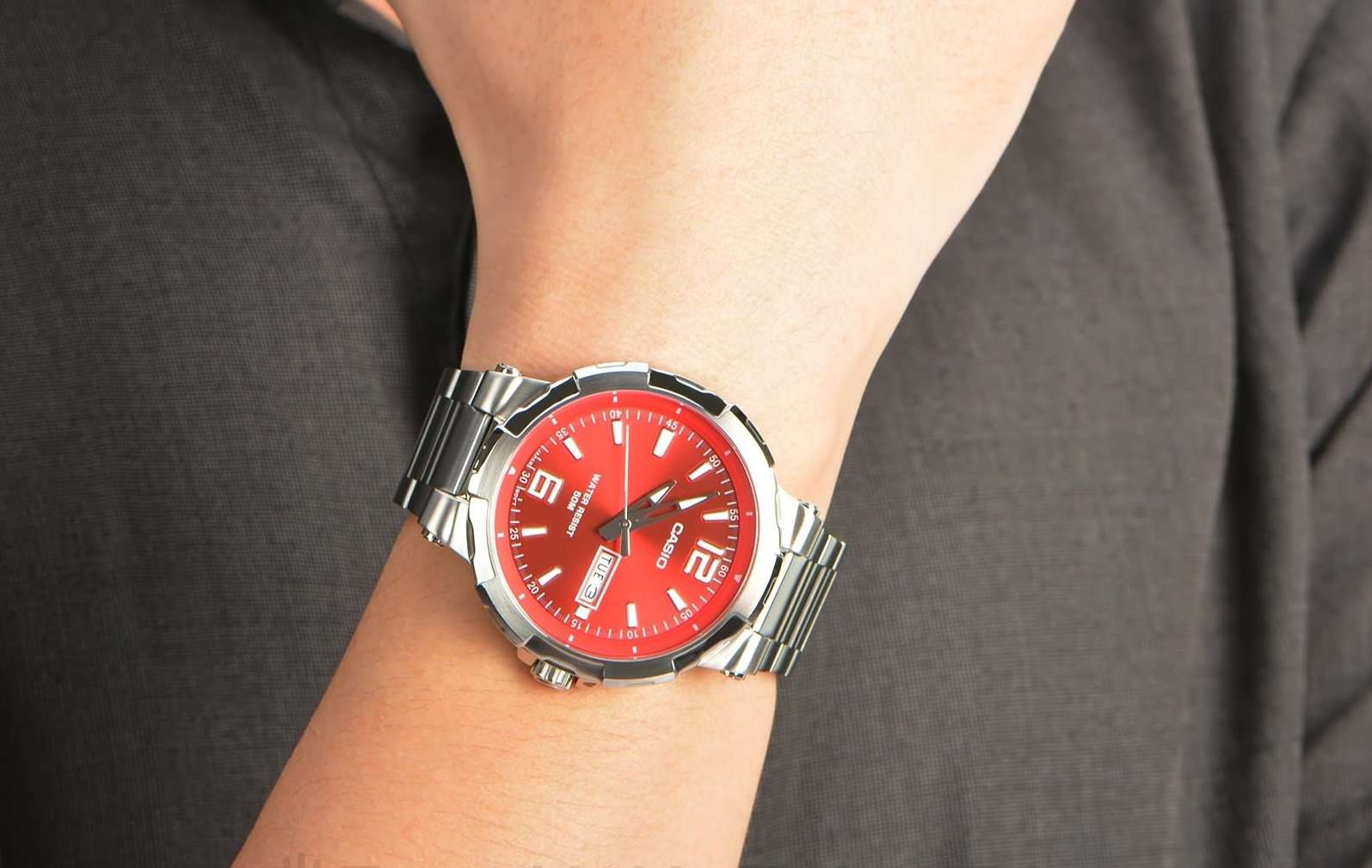 Casio MTP-E119D-4AVDF Silver Stainless Watch for Men-Watch Portal Philippines