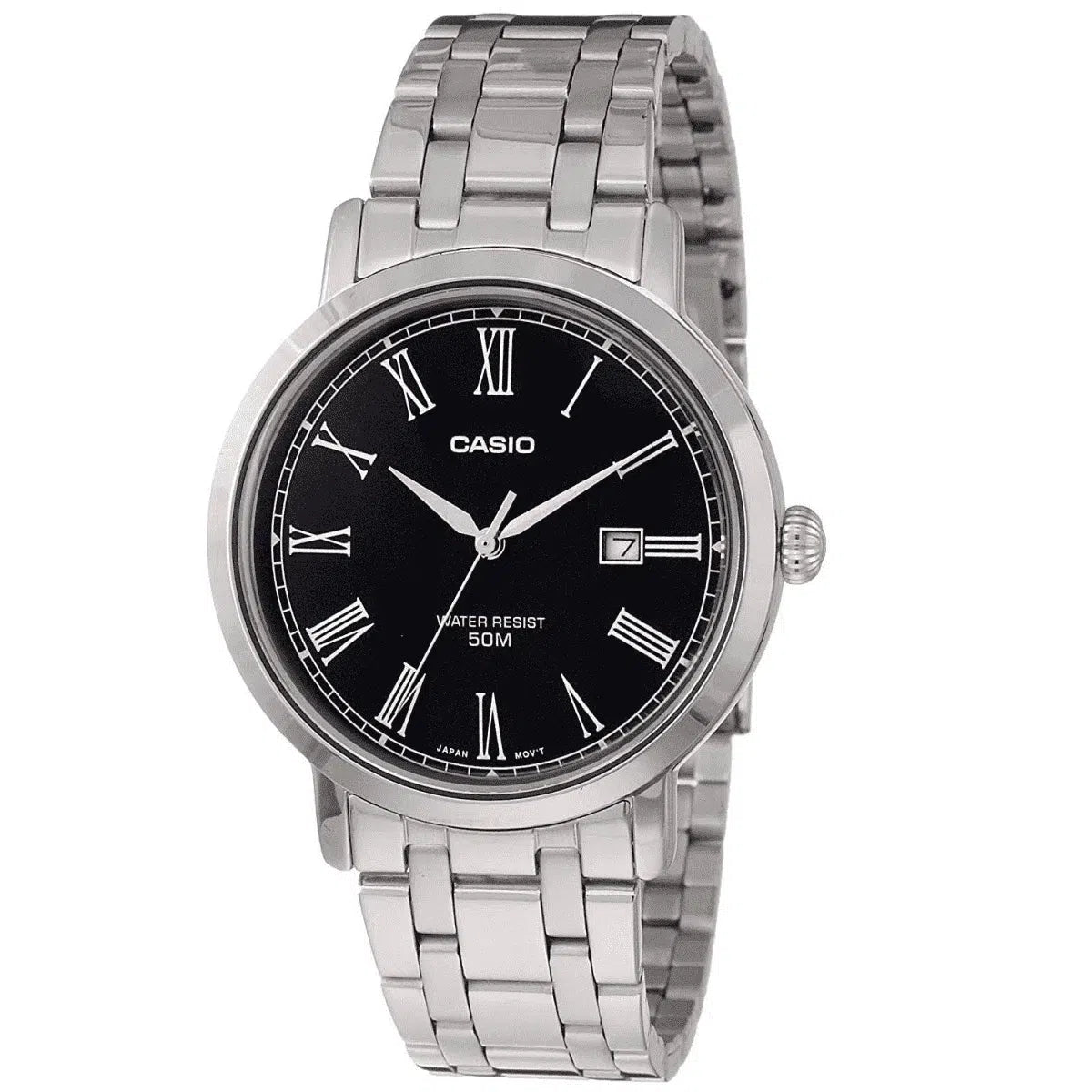 Casio MTP-E149D-1B Silver Stainless Watch for Men-Watch Portal Philippines