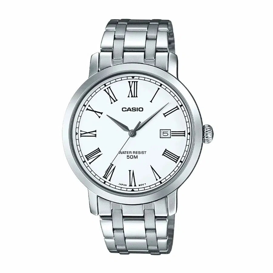 Casio MTP-E149D-7B Silver Stainless Watch for Men-Watch Portal Philippines