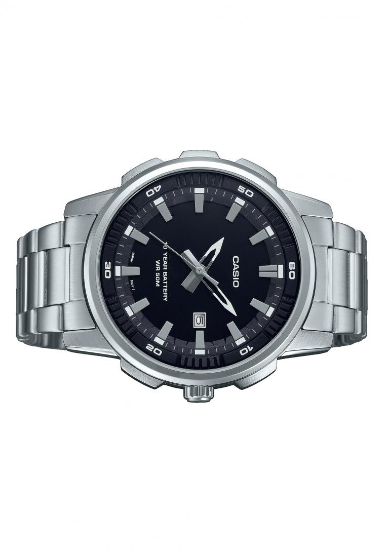 Casio MTP-E195D-1A Analog Stainless Steel Strap Watch For Men-Watch Portal Philippines