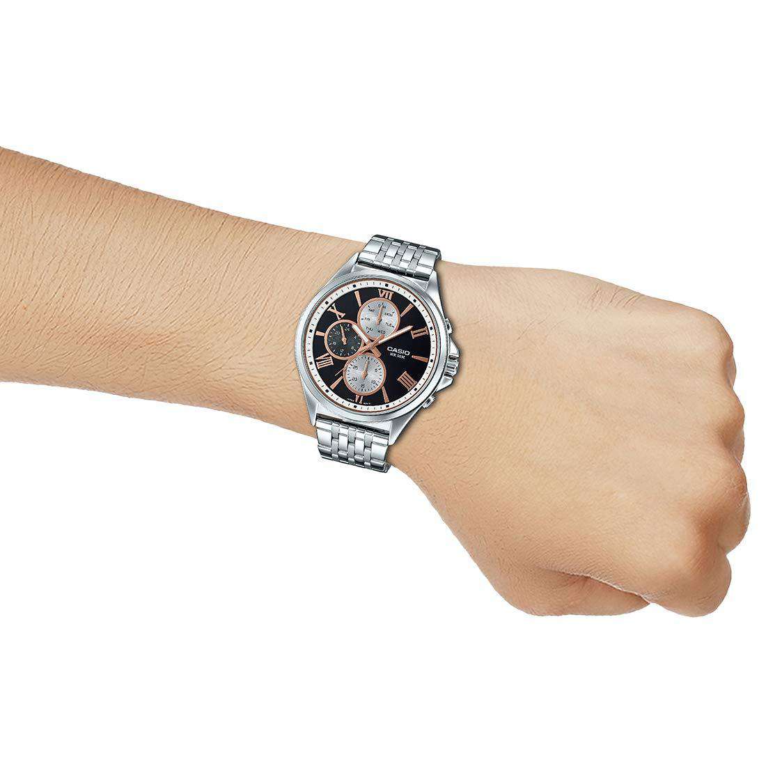 Casio MTP-E316D-1A Silver Stainless Watch for Men-Watch Portal Philippines