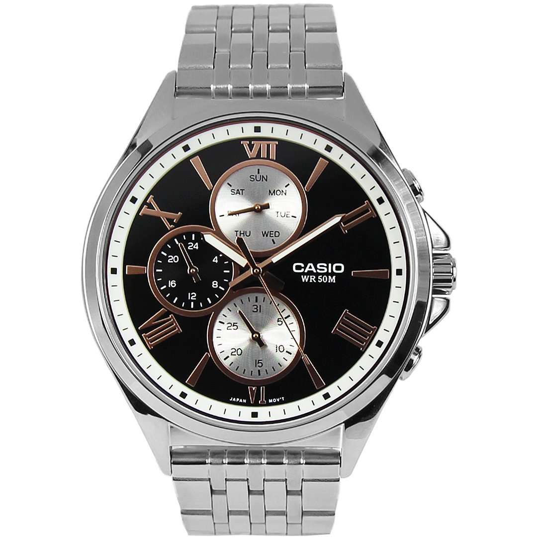 Casio MTP-E316D-1A Silver Stainless Watch for Men-Watch Portal Philippines