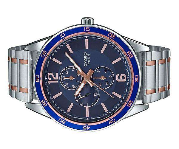 Casio MTP-E319RG-2BVDF Two Tone Silver Stainless Watch for Men-Watch Portal Philippines