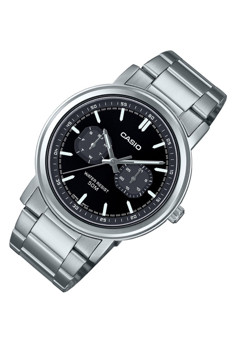 Casio MTP-E335D-1E Analog Stainless Steel Strap Watch For Men-Watch Portal Philippines