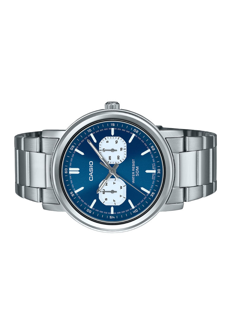 Casio MTP-E335D-2E1 Analog Stainless Steel Strap Watch For Men-Watch Portal Philippines
