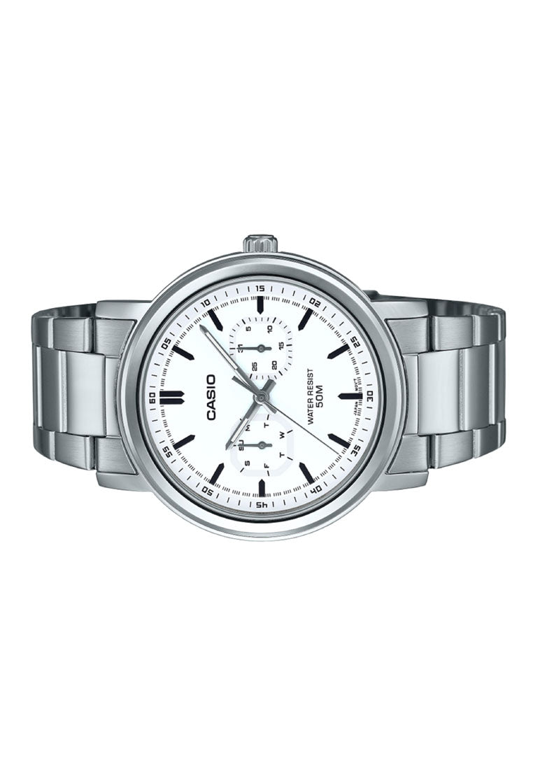 Casio MTP-E335D-7E Analog Stainless Steel Strap Watch For Men-Watch Portal Philippines